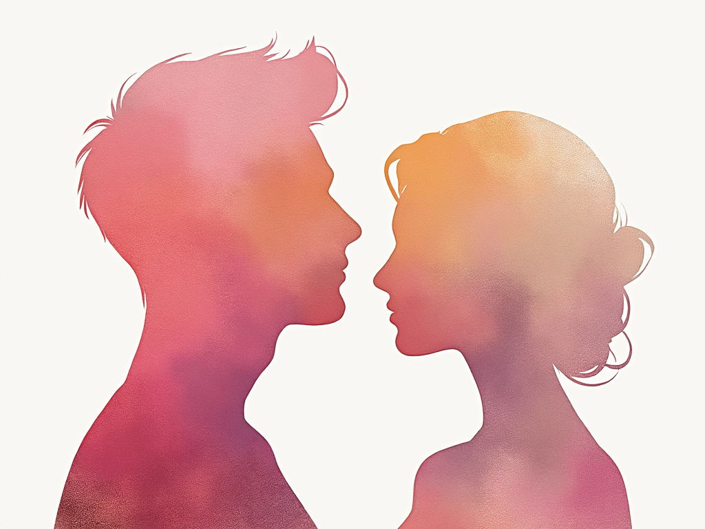 Couple embracing lovingly