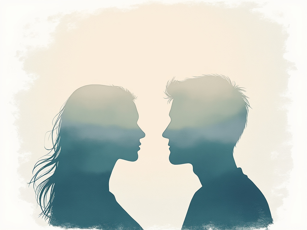 Couple embracing lovingly